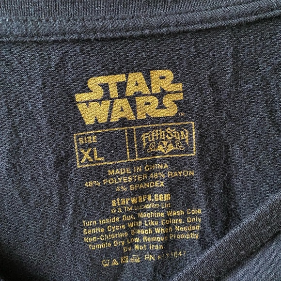 Star Wars Darth Vader Black Lightweight Pullover Sweatshirt - Picture 4 of 4